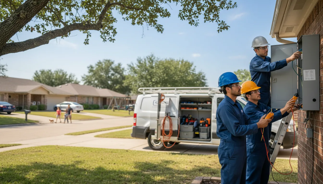 Certified electrician providing emergency electrical services in Tuckerman, AR